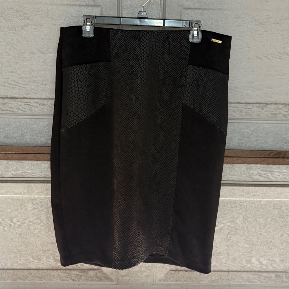 Marc New York Black and Textured Skirt